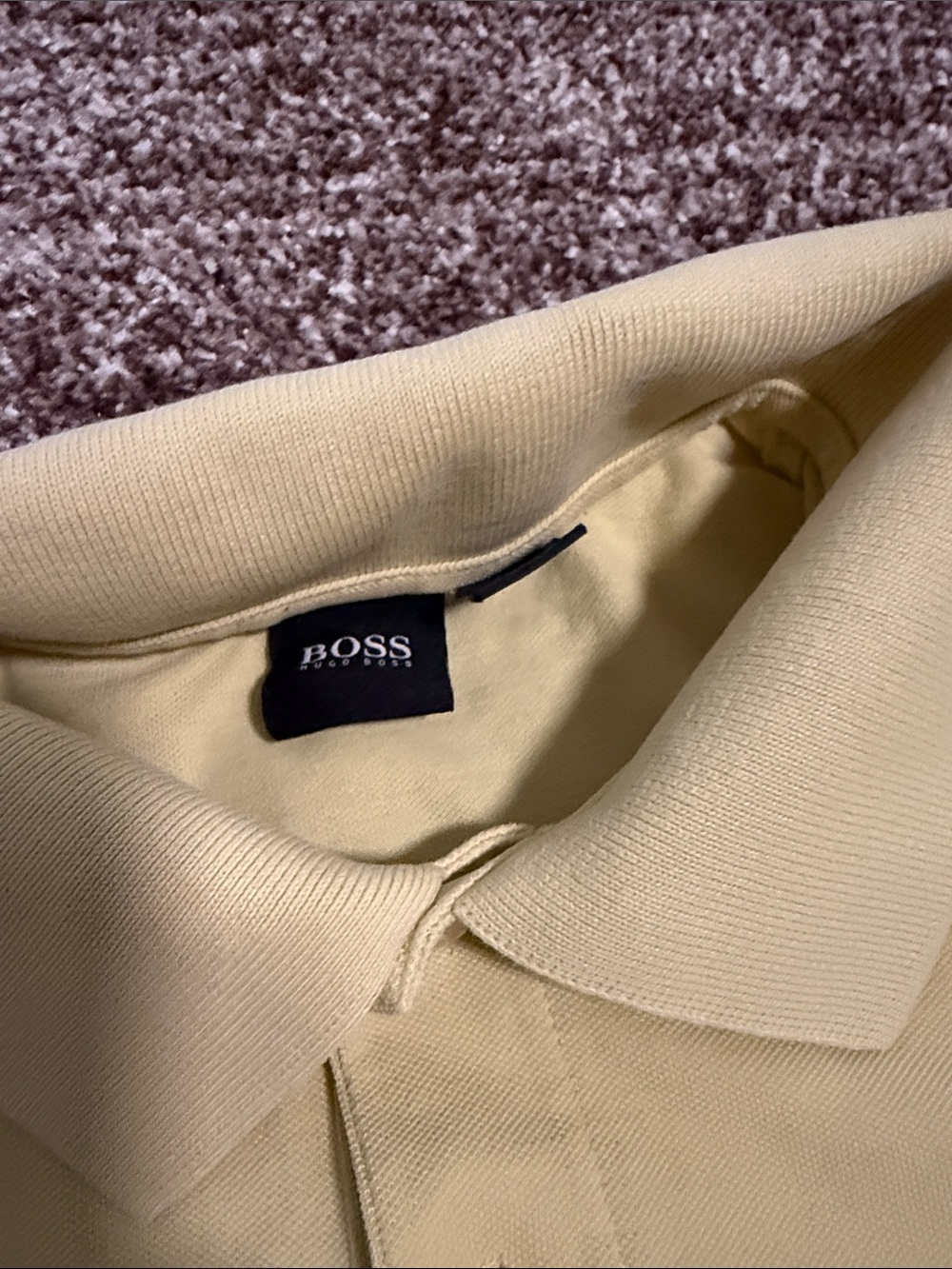 Boss Men's Beige Polo Shirt with Subtle Logo xl - Picture 3 of 7